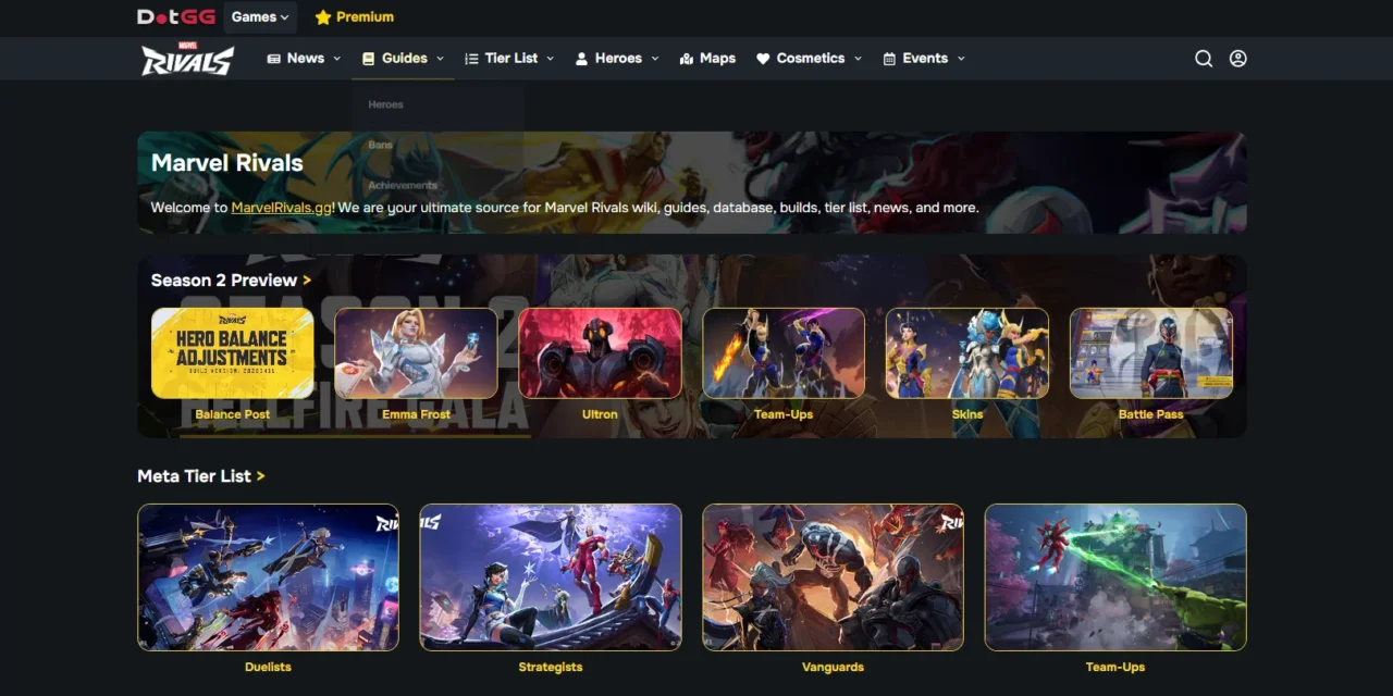 MarvelRivals.gg Review – Exploring the Features, Content, and Community