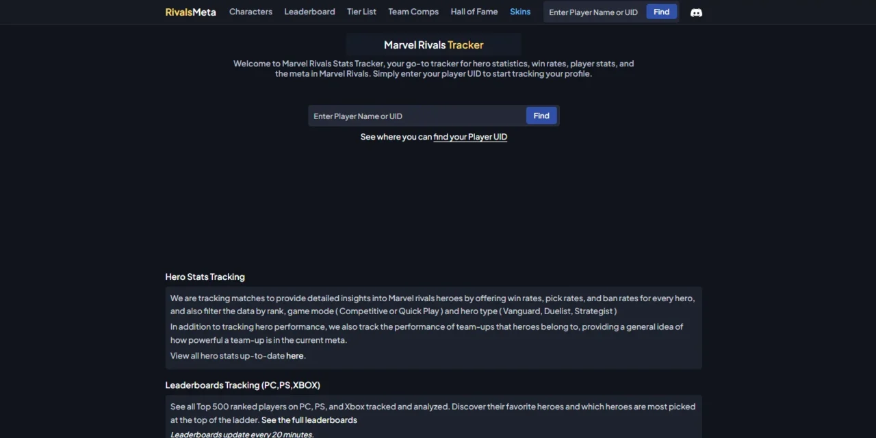 RivalsMeta.com Review â€“ The Ultimate Tool to Master Marvel Rivals Meta, Heroes, and Strategies